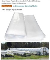 MSRP $30 Greenhouse Plastic  8X25'