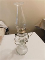 Oil lamp, 19" tall
