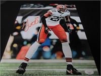 GRANT DELPIT SIGNED 11X14 PHOTO BROWNS JSA