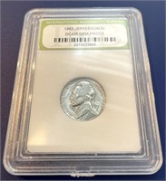 1963  DCAM Gem Proof Jefferson Nickel