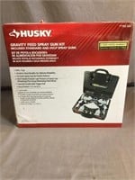Husky Gravity Feed Spray Gun Kit