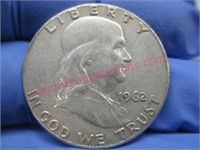 1962 franklin silver half-dollar (90% silver)
