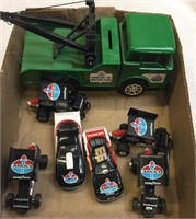Toy truck and cars / Amoco