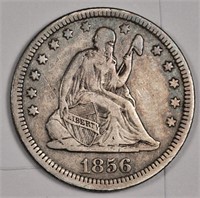 1856 Seated Liberty Quarter