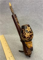 Hand Carved Wooden Pipe Italy