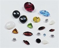 Assorted Color Loose Stones Including Opals & CZ