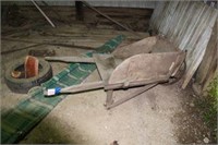 Wooden Wheel Barrow