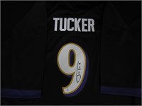 JUSTIN TUCKER SIGNED JERSEY WITH FSG COA