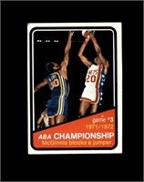 1972 Topps #243 ABA Championship 3rd Game EX