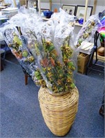 Floral Picks in 24"H Wicker Basket
