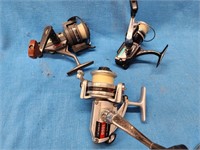 3 Fishing reels. Fenwick Mach III Blackhawk.