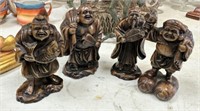 Wildwood Imports Carved Asian Figural Sculptures