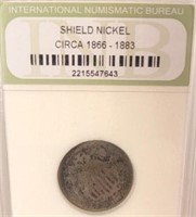Shield Nickel Circa 1866 - 1883
