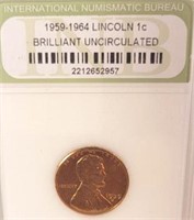 1959 D Lincoln Penny Brilliant Uncirculated
