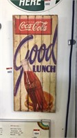 Coca Cola Timber Wall Hanging 280mm x 600mm
