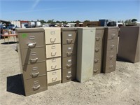 (6) Assorted Filing Cabinets