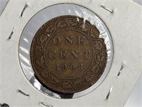 1908 Cent Edward VII Canada