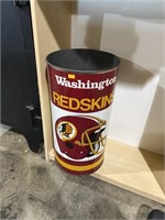 Redskins trash can