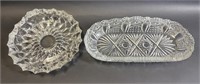 2 Piece Glass Dish Lot