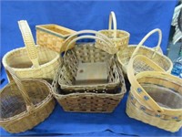 8 various baskets