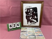 Autograph Football Picture & Uncut Cards