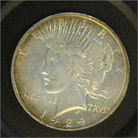 US Coins 1924 Peace Dollar, circulated