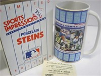 Sports Impressions Porcelain Stein Mickey Mantle