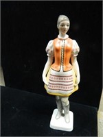 Hollohaza Hungary Porcelain 12" Folk Dancer