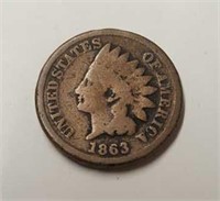 1863 Indian Head Penny