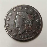 1824 U.S One Cent Coin