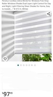 Cordless Zebra Blinds for Windows Free-Stop