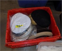 BOX LOT OF MEN'S HATS AND CAPS