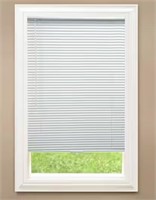 White Cordless Room Darkening Vinyl Mini Blinds