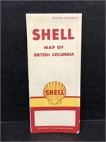ORIGINAL 1959 SHELL MAP OF BRITISH COLUMBIA