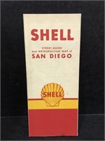 ORIGINAL 1958 SHELL MAP OF SAN DIEGO