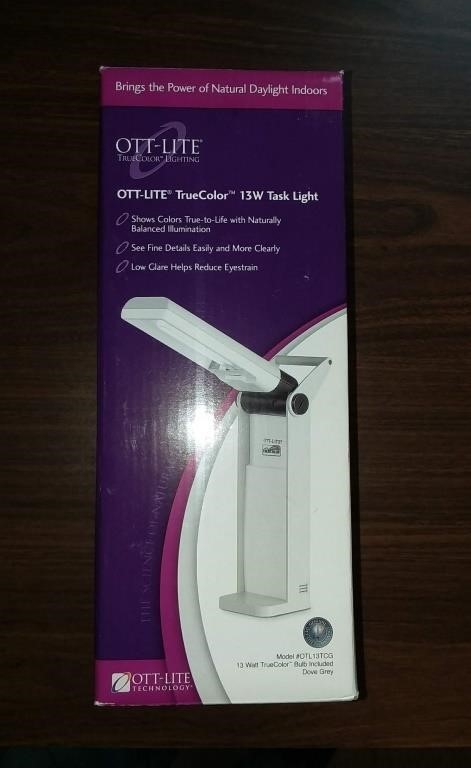 OTT-LITE - 13W Task Light - Like New in Box - S