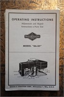 Vintage Briggs & Stratton Model "8A-HF" Operatingl