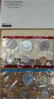 1969 uncirculated mint set with silver Kennedy