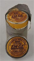 4 Sealed Tins.  Genuine EM-GE Blank Cartridges
