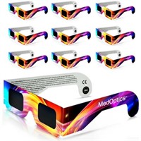 MedOptics Solar Eclipse Glasses - 10 Pack - ISO Ce