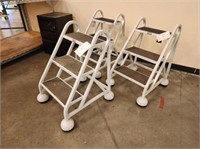 Lot of (3) U-Line 3-Step Step Stools