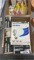 Lot of 8- Phillips Soft White 100W (4 in pack)