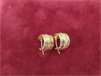 14K JCM Gold Earrings