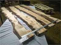 4-  6'x2" Seasoned Maple Live Edge Planks