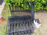 GROUP OF METAL FENCE PANELS