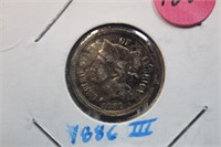1886 3 Cent Nickel