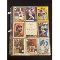(41) Baseball Hof Cards