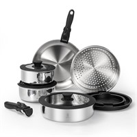 ROYDX 3 Ply Pots and Pans Set 18 10 Stainless