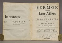 Rare Littleton Sermon, 17th c.