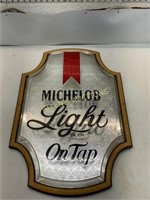 PLASTIC MICHELOB LIGHT WALL ART